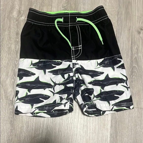 4/$30 Shark Print Swim Shorts - Picture 1 of 1